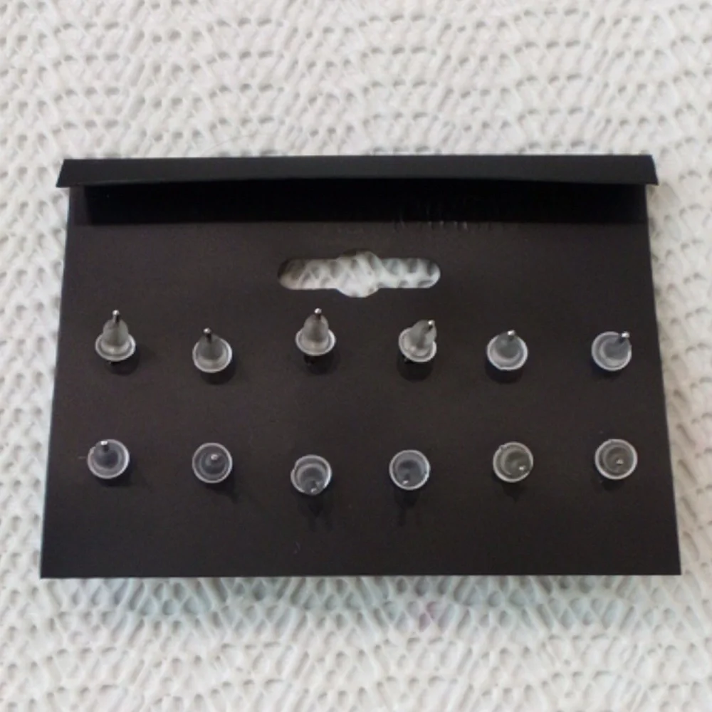 Fashion Jewelry Silver and White Earrings Set - Picture 2 of 2